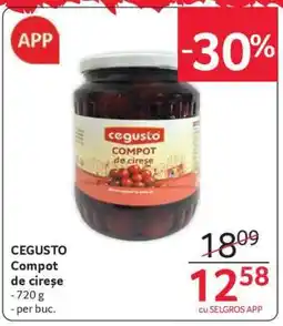 Selgros CEGUSTO Compot de cireșe Ofertă