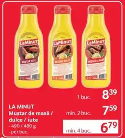 Selgros LA MINUT Muștar de masă / dulce / iute Ofertă