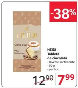 Selgros HEIDI Tabletă de Ciocolată Ofertă