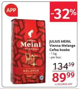 Selgros JULIUS MEINL Vienna Melange Cafea boabe Ofertă