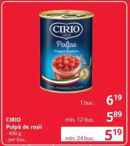 Selgros CIRIO Pulpa de roșii Ofertă