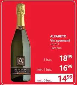 Selgros ALFABETO Vin spumant Ofertă