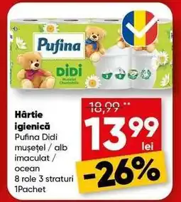 PROFI Hârtie igienică Pufina Didi Ofertă