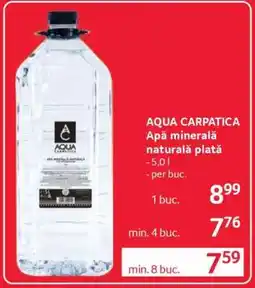 Selgros AQUA CARPATICA Apă minerală naturală plată Ofertă