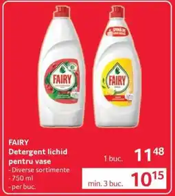 Selgros FAIRY Detergent lichid pentru vase Ofertă