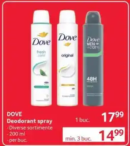 Selgros DOVE Deodorant spray Ofertă