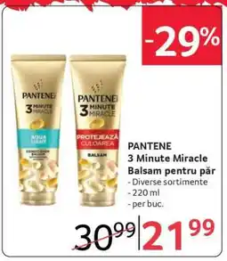 Selgros PANTENE 3 Minute Miracle Balsam pentru păr Ofertă
