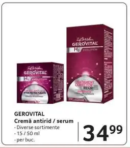 Selgros GEROVITAL Cremă antirid / serum Ofertă
