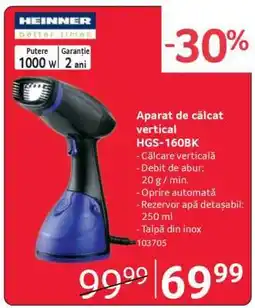 Selgros Aparat de călcat vertical HGS-160BK Ofertă
