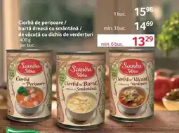 Selgros Ciorbă de perișoare / burtă dreasă cu smântână / de văcuță cu dichis de verdețuri Ofertă