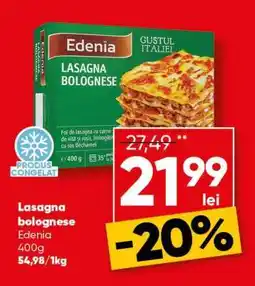 PROFI Lasagna Bolognese Edenia Ofertă