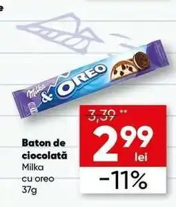 PROFI Baton de ciocolată Milka cu oreo 37g Ofertă