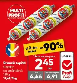 PROFI Brânză topită Gordon cu smântână Ofertă