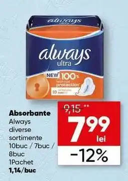 PROFI Absorbante Always Ofertă