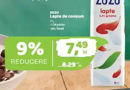 La Doi Pasi Zuzu lapte de consum Ofertă