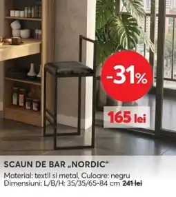 Mobila Videnov scaun de bar nordic Ofertă