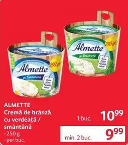 Selgros Almette cremă de brânză cu verdeată / smântână Ofertă