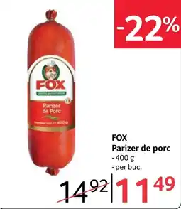 Selgros Fox parizer de porc Ofertă