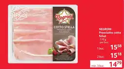Selgros Negroni prosciutto cotto feliat Ofertă