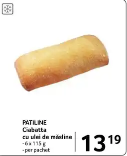 Selgros Patiline Ciabatta cu ulei de măsline Ofertă
