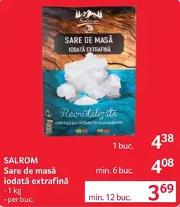 Selgros Salrom sare de masă iodată extrafină Ofertă