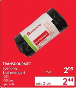 Selgros Transgourmet Economy Saci menajeri Ofertă