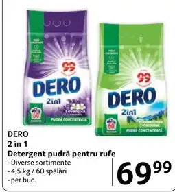 Selgros Dero detergent pudră pentru rufe Ofertă