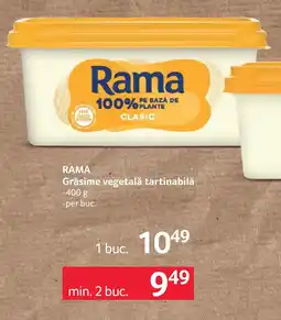Selgros Rama grăsime vegetală tartinabilă Ofertă
