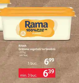 Selgros Rama grăsime vegetală tartinabilă Ofertă