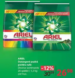 Selgros Ariel detergent pudră pentru rufe Ofertă