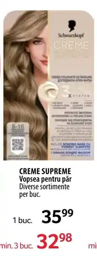Selgros Schwarzkopf Creme Supreme Vopsea Pentru par Ofertă
