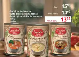 Selgros Scandia Sibiu Ciorbă de Văcută cu Dichiș de Verdeturi Ofertă