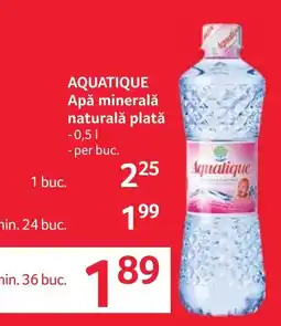 Selgros Aquatique Apă minerală naturală plată Ofertă