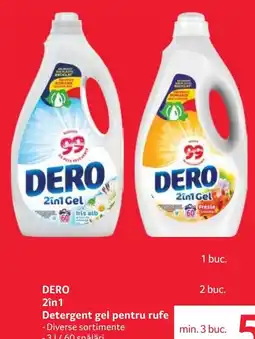 Selgros Dero 2in1 Detergent gel pentru rufe Ofertă