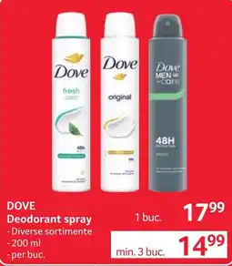 Selgros Dove Deodorant spray Ofertă