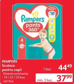 Selgros Pampers scutece pentru copii Ofertă
