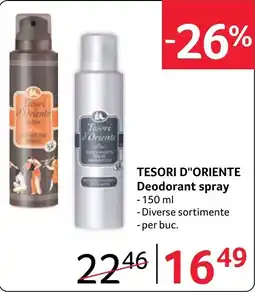 Selgros Tesori d'oriente deodorant spray Ofertă