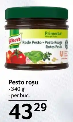 Selgros Knorr Rode Pesto Ofertă