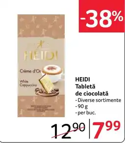Selgros Heidi tabletă de ciocolată Ofertă