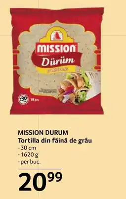 Selgros Mission durum tortilla din făină de grâu Ofertă