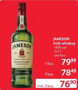 Selgros Jameson irish whiskey Ofertă