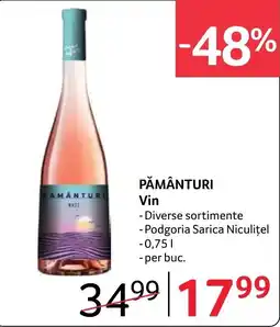 Selgros Pământuri Vin Ofertă