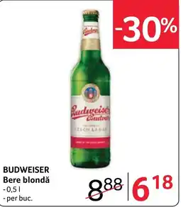 Selgros Budweiser Bere blondă Ofertă