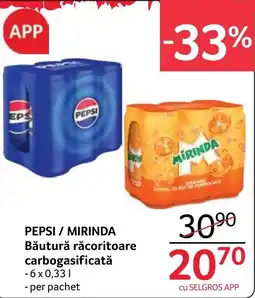 Selgros Pepsi / Mirinda Ofertă