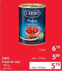 Selgros Cirio pulpă de roșii Ofertă