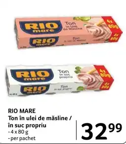 Selgros Rio mare ton în ulei de măsline / în suc propriu Ofertă