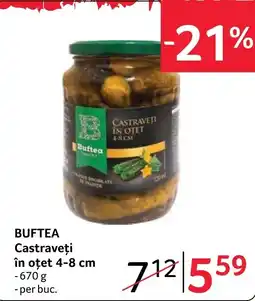 Selgros Buftea castraveți în otet 4-8 cm Ofertă