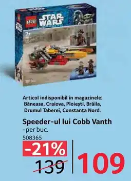 Selgros lego star wars speeder-ul lui cobb vanth Ofertă