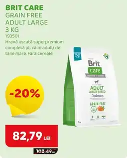 Animax Brit care grain free adult large Ofertă