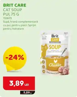 Animax Brit care cat soup pui Ofertă